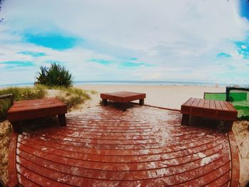 Scenic view of sea against sky