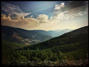 Scenic view of mountains