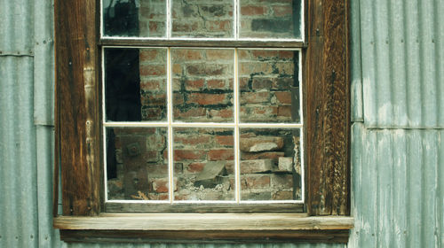 Close-up of window