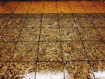 Full frame shot of tiled floor