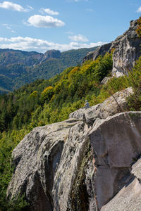 Stone formation at ancient thracian sanctuary at belintash. a place frequently used for meditation.