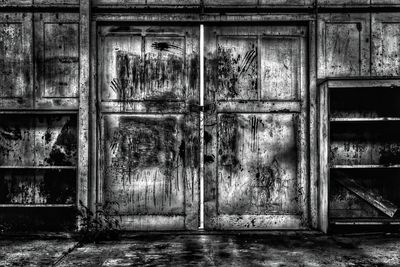 Old wooden door