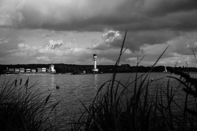 View of cloudy sky over sea