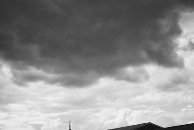 Low angle view of storm clouds in sky