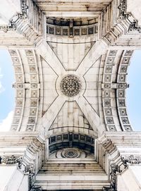 Low angle view of historical building