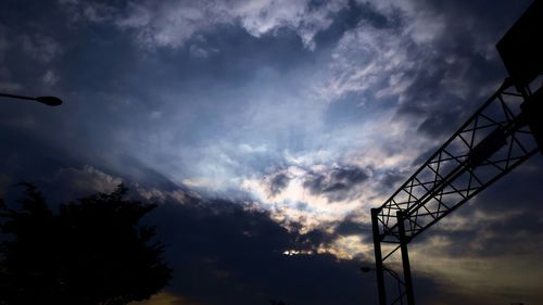 Low angle view of cloudy sky