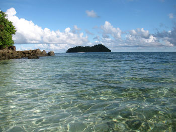 Scenic view of sea against sky