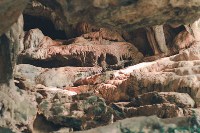 Close-up of rock formation