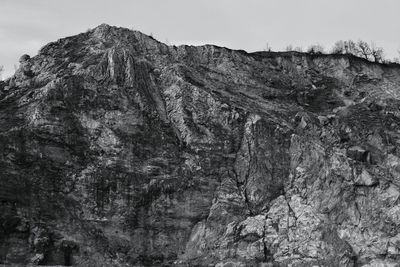 Scenic view of rocky mountains against sky