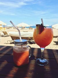 Close-up of drink on table