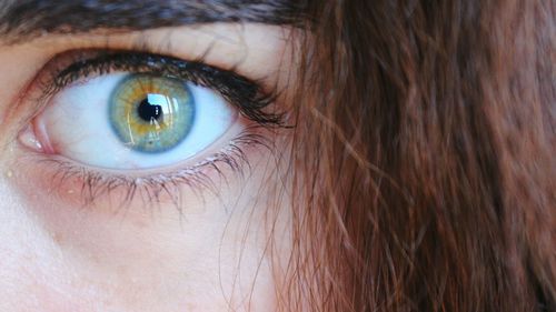 Close-up of the eye of a woman