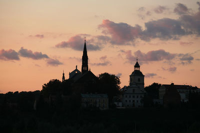 Cathedral against sky during sunset