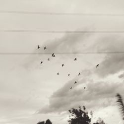 Low angle view of cloudy sky