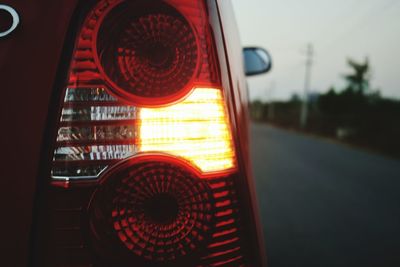 Close-up of vintage car