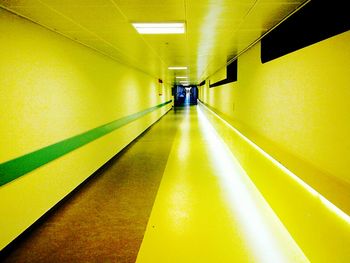 Empty underground underground walkway