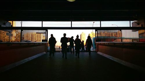 Full length of woman walking in building