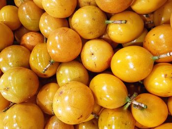 Full frame shot of fruits for sale in market