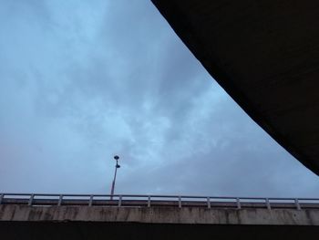 Low angle view of bridge against sky
