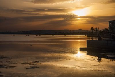 Panoramic view of sunset 