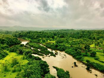 Scenic view of landscape against sky