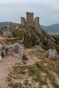 Rocca calascio, gran sasso national park. june 2021. the aquila area of gran sasso 