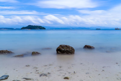 Scenic view of sea against sky