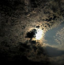 Low angle view of clouds in sky