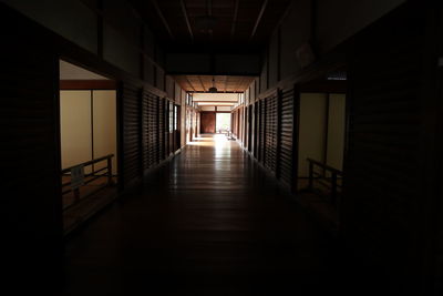 Empty corridor of building