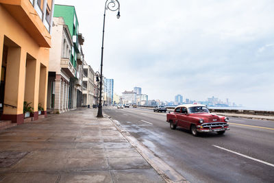 View of city street