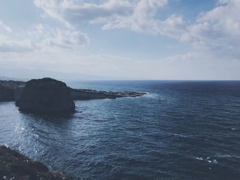 Scenic view of sea against sky