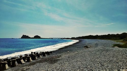 Scenic view of sea against sky