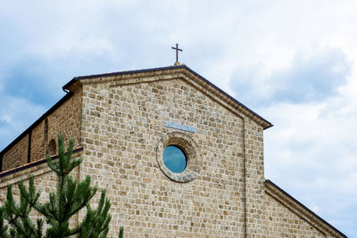 Low angle view of building against sky