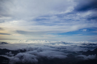 Low angle view of cloudscape against sky