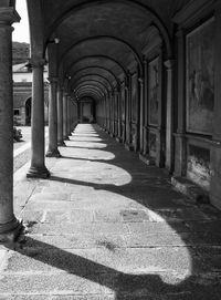 View of a colonnade of a building