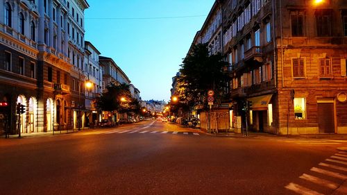 View of city street