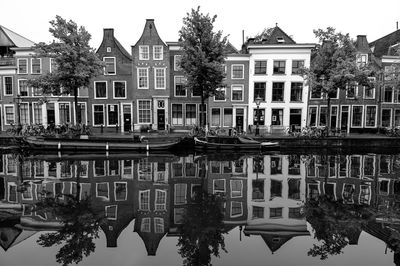 Reflection of buildings on canal