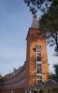 Low angle view of built structure against sky