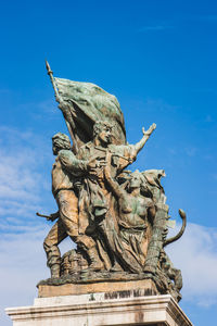 Low angle view of angel statue