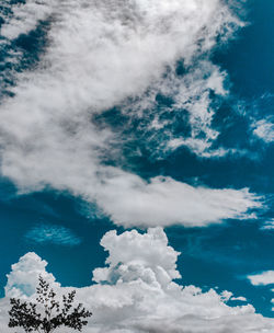 Low angle view of clouds in sky