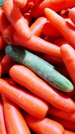 Full frame shot of carrots