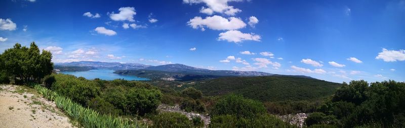 Panoramic view of landscape against sky