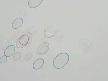 Close up of bubbles in water