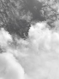 Low angle view of clouds in sky