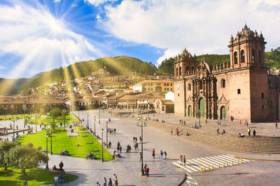 Beautiful world heritage town, cusco landscape