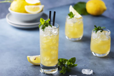 Close-up of drink on table