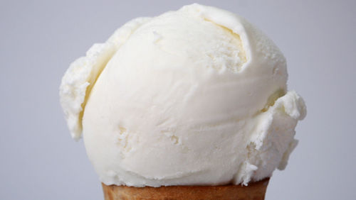 Close-up of ice cream against white background