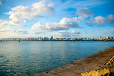 Scenic view of sea against sky