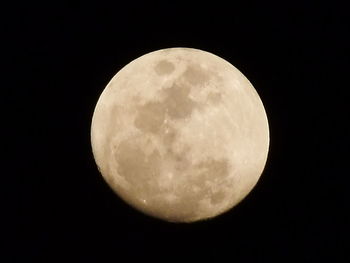 Low angle view of moon in sky