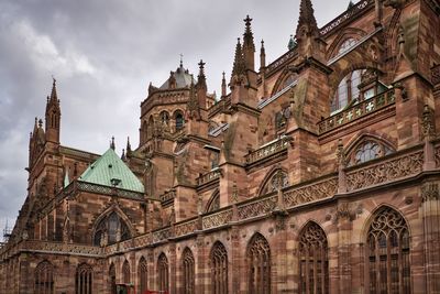 Low angle view of historical building against sky