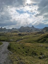 Scenic view of landscape against sky